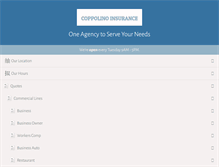 Tablet Screenshot of coppolinoinsurance.com